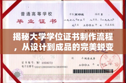 左云揭秘大学学位证书制作流程，从设计到成品的完美蜕变